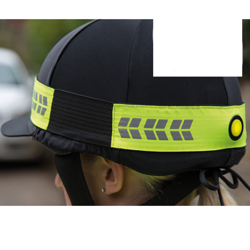 Shires Equi-Flector Flashing Hat Band - Yellow-1